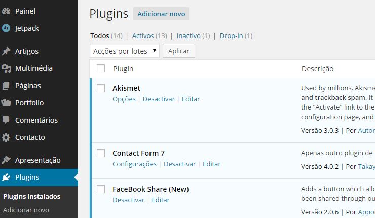 como fazer um blog -Plugins